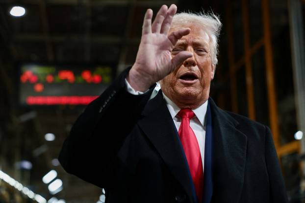 U.S. President Trump visits Ford production center in Dearborn