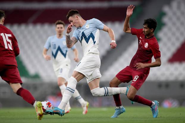 Doha: Prijateljska nogometna utakmica Katar - Slovenija