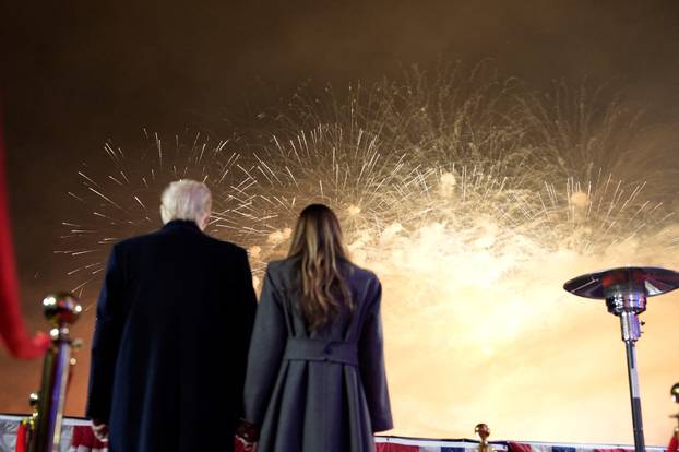 Fireworks display ahead of the inauguration of U.S. President-elect Donald Trump, in Sterling