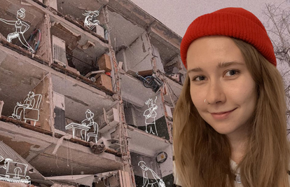 Ukrajinska slikarica srušenu je zgradu uljepšala crtežima: 'Moj Harkiv će opet biti lijepi grad'