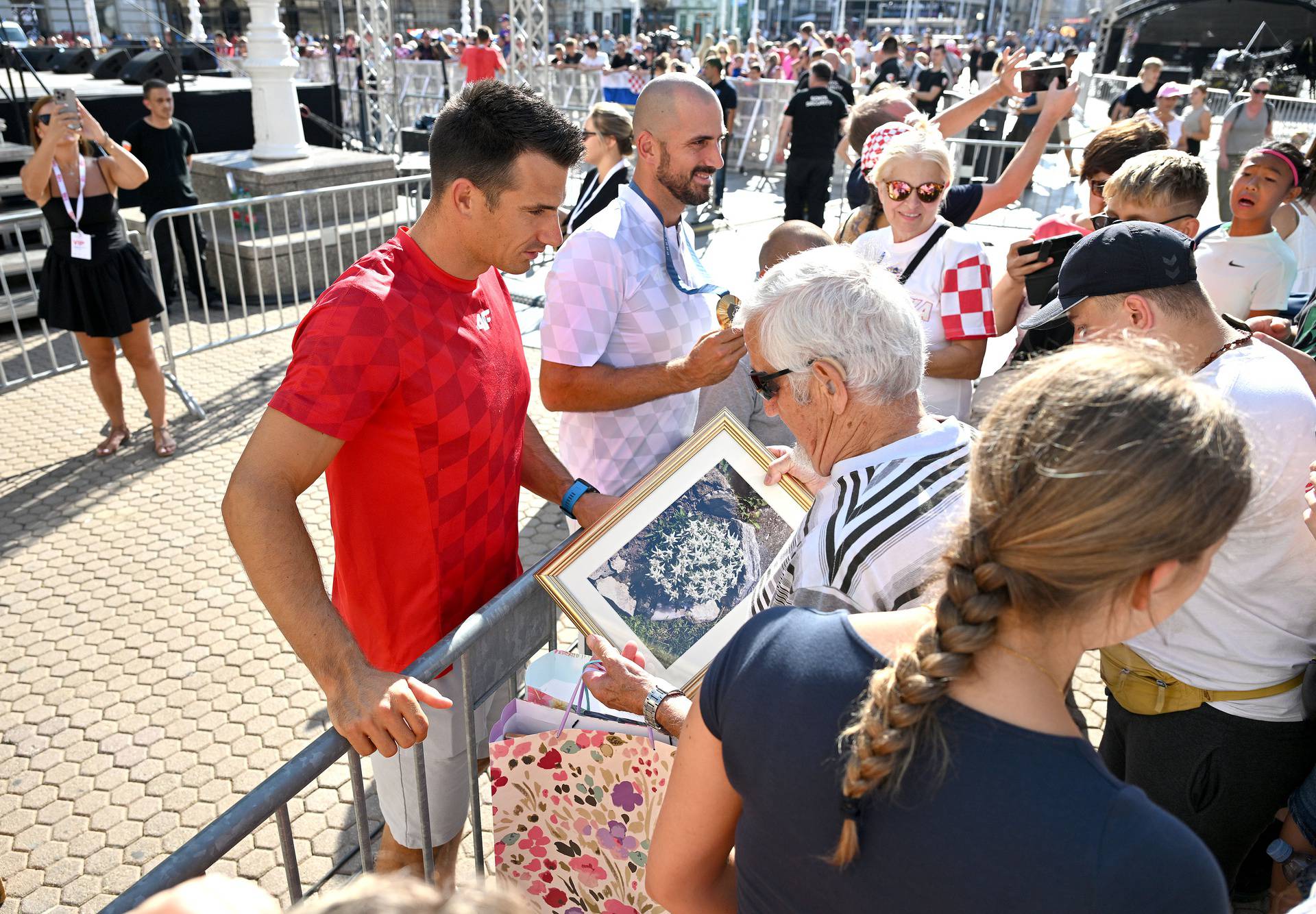 Zagreb: Doček hrvatskih olimpijaca na Trgu bana Jelačića