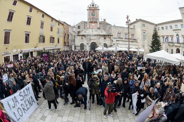 Zadar: Prosvjed graÄ?ana protiv pu??tanja Darka KovaÄ?eviÄ?a na slobodu