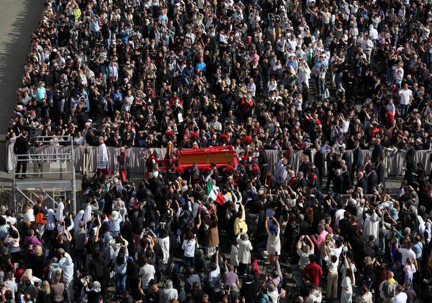 Pope Francis' body is transferred to St. Peter's Basilica