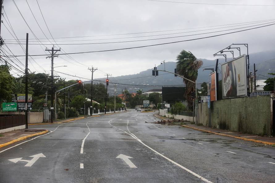 Hurricane Melissa approaches, in Jamaica