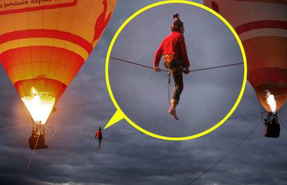 Htio je prijeći žicu između dva balona na zrak, pao i poginuo