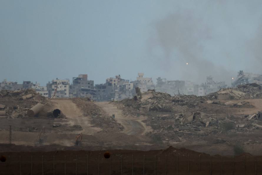 Israel-Gaza border after U.S. President Donald Trump announced that Israel and Hamas agreed on the first phase of a Gaza ceasefire