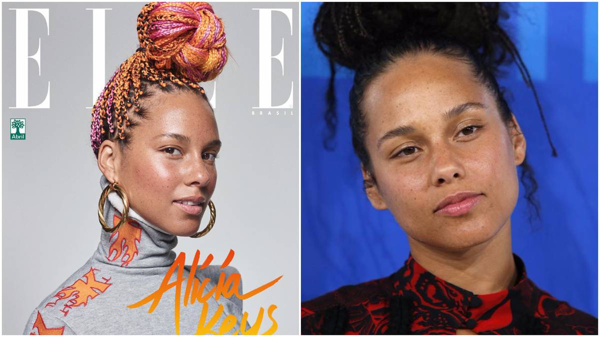 Be Yourself! Alicia Keys is Gorgeous and Bare-Faced for Elle Brasil  Magazine September Issue