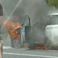 VIDEO Planuo požar na autu na A1: 'Dosta jako se dimilo...'