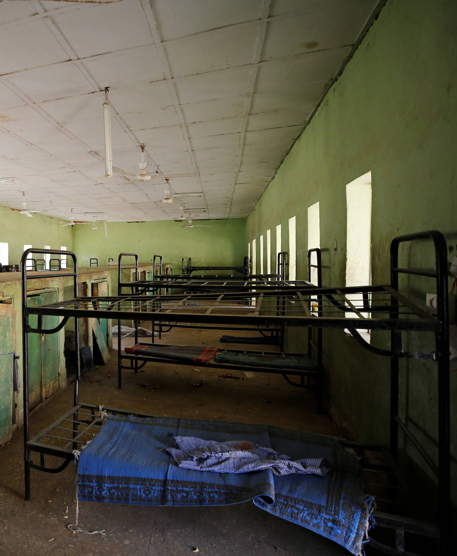 A view shows girls hostel at the school in Dapchi in the northeastern state of Yobe, where dozens of school girls went missing after an attack on the village by Boko Haram