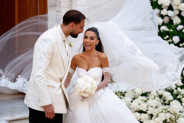 Manchester City goalkeeper and italy captain Gianluigi Donnarumma marries Alessia Elefante in Locorotondo