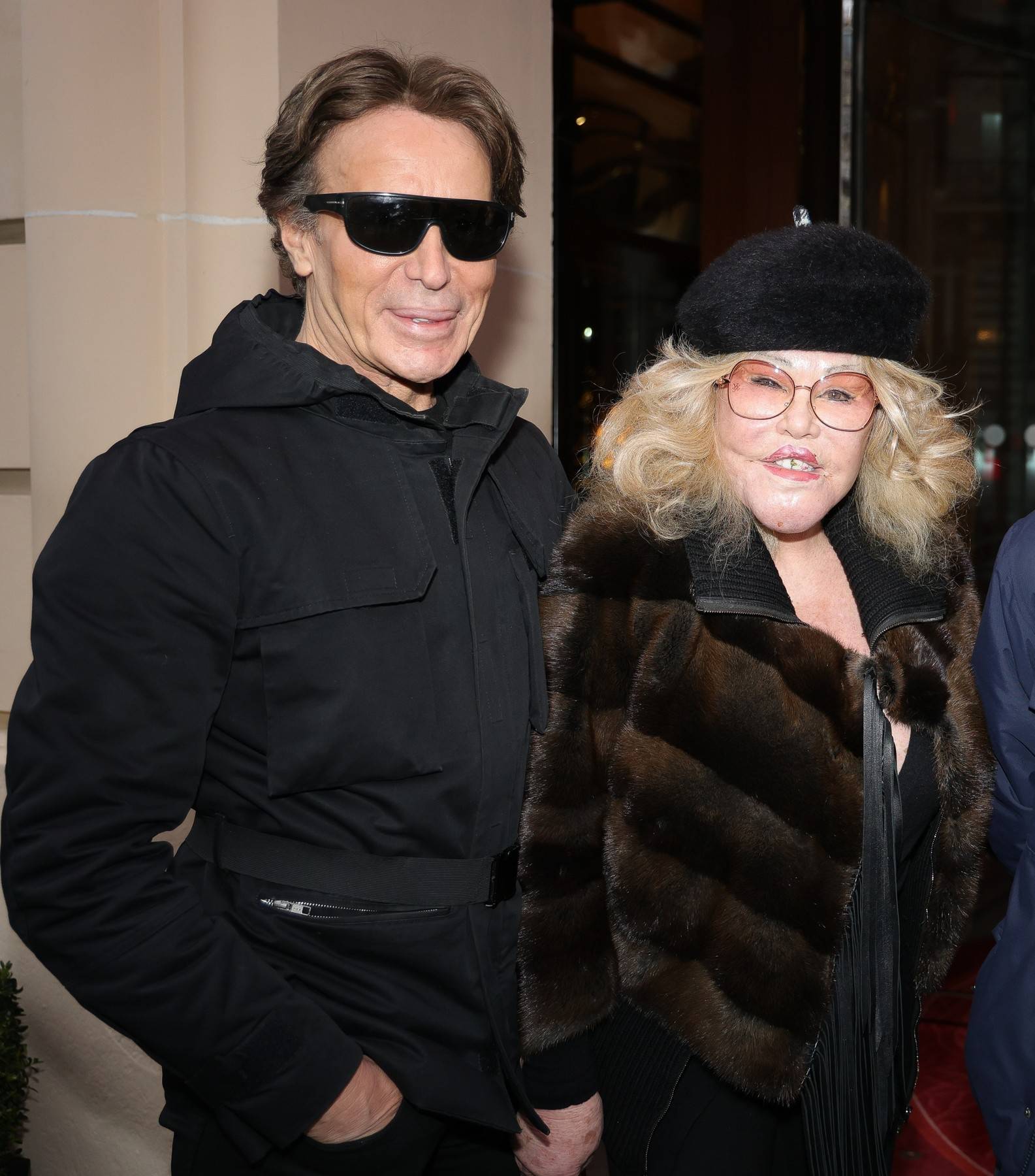 Jocelyn Wildenstein spotted after business lunch at the Royal Monceau in Paris