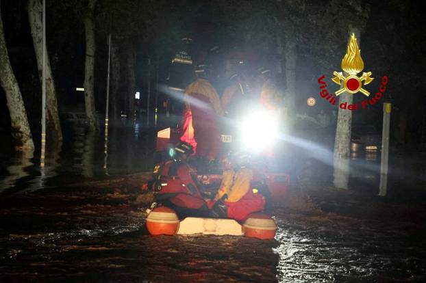 FILE PHOTO: Three people dead, several missing after heavy rains, flooding in Tuscany