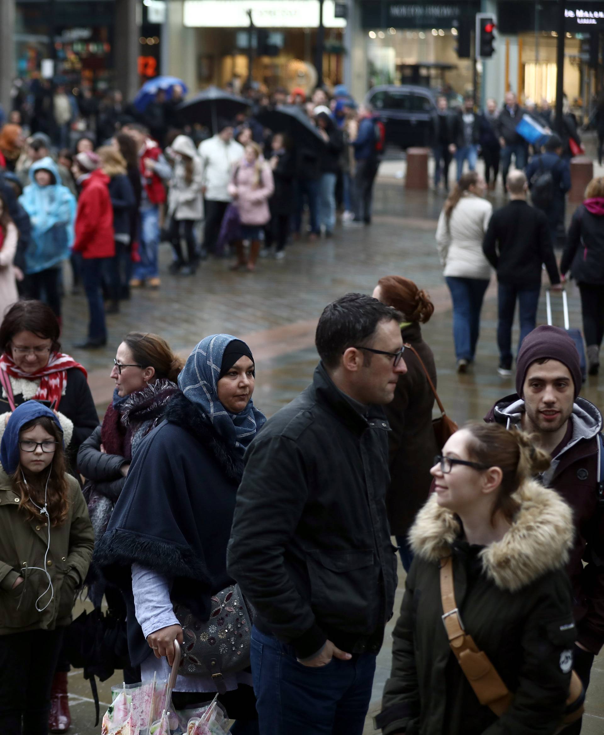 Hungarians queue to vote in their country's election, in central London