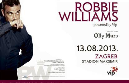 Robbie Williams powered by Vip u 8. mj. prvi put u Hrvatskoj!