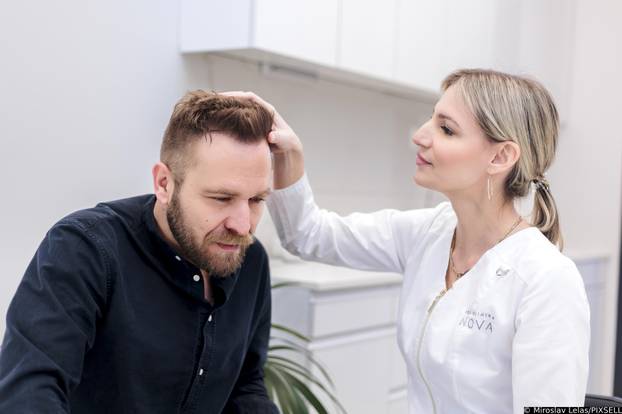 Split: Kuhar Ivan Pažanin nakon postupka presađivanja kose