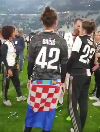 Mandžo, Doris i Ronaldo: Juve slavio omotan u hrvatske boje!