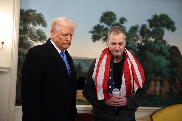 U.S. President Donald Trump holds an event to welcome back released American schoolteacher Marc Fogel, at the White House