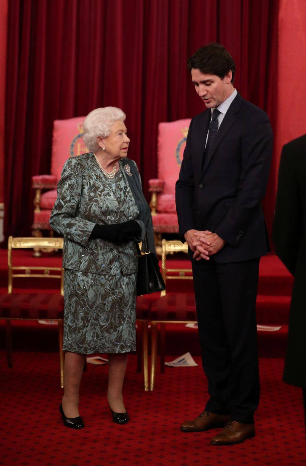 NATO leaders attend a reception at Buckingham Palace in London