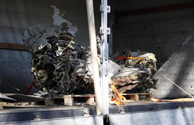 Zagreb: Na konferenciji za medije prikazani izvučeni dijelovi letjelice