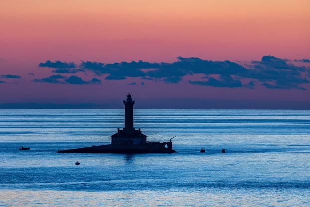 Porer lighthouse, most beautiful sunset, island Porer, www.zadarvillas.com