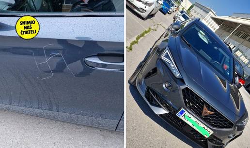 Skandal u Zagrebu: Mom dečku su na auto urezali kukasti križ!