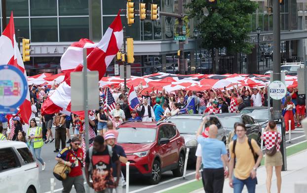 SP 2026 Philadelphia: Navijači razvili veliku hrvatske zastavu na uoči utakmice s Ganom 