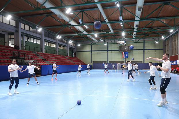 Zagreb: Posljednji trening hrvatske rukometne reprezentacije uoči odlaska na kvalifikacijski turnir za Olimpijske igre u Parizu 2024.