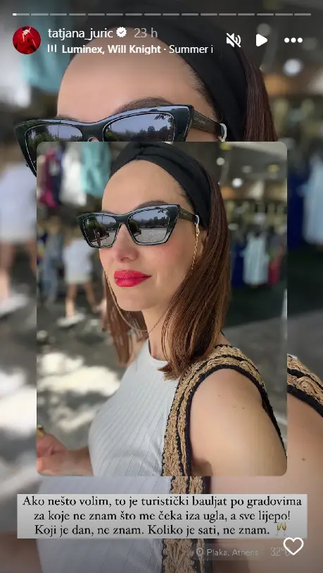 Tatjana Jurić uživa na odmoru pa poručila: 'Dođe mi da dam otkaz i nikad se više ne vratim'