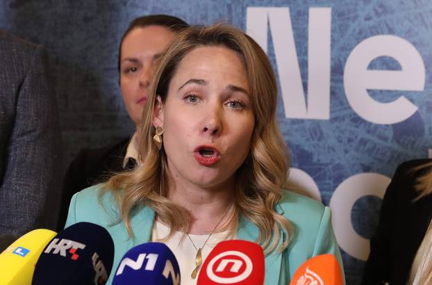 Zagreb: Doček izbornih rezultata u izbornom stožeru Marije Selak Raspudić