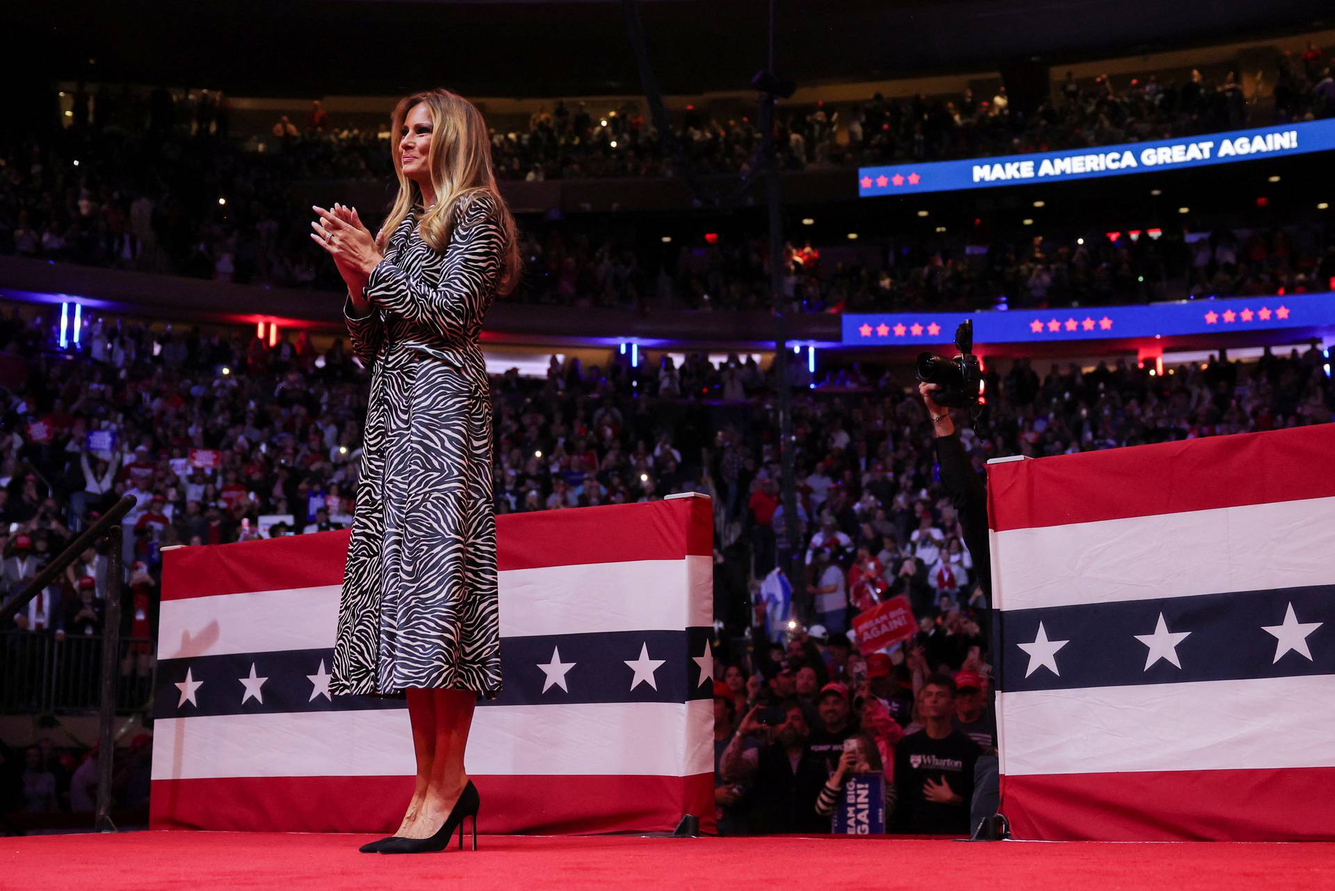 Rally for Republican presidential nominee and former U.S. President Donald Trump, in New York