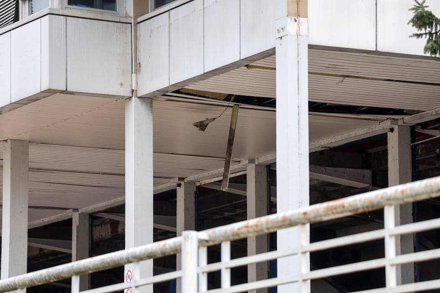 Zagreb: Dom sportova koji se obnavlja oštećen u snažnom nevremenu