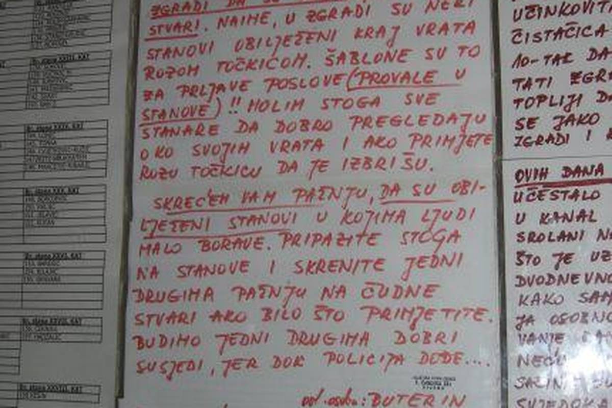 Riječani u panici zbog točkica pred stanovima