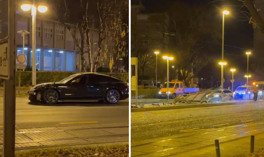 Pijani 28-godišnjak Porscheom 'pokosio' tramvajsku stanicu u Zagrebu: 'Nije imao vozačku'