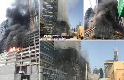 Crni dim prekrio Dubai: Usred grada zapalio se novi neboder