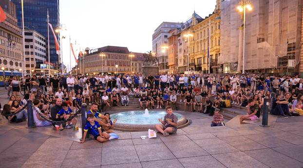 Zagreb: Praćenje utakmice između BiH i Švicarske