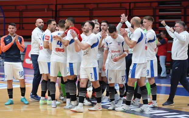 Susret Futsal Dinama i Osijeka u 2. utakmici polufinala SuperSport Hrvatske malonogometne liga