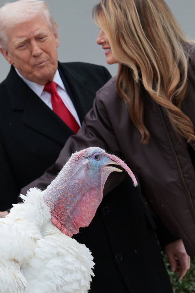 Annual pardoning of the Thanksgiving turkey at the White House in Washington