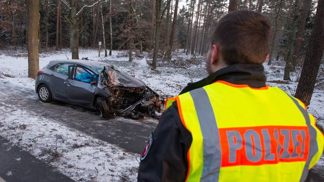 Traffic accident near Lueneburg