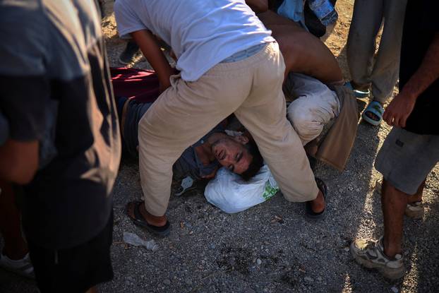 Mass crossings of migrants on foot and by sea from Morocco into Spanish territory, in Ceuta