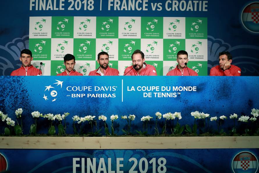 Lille: Konferencija za medije hrvatske teniske reprezentacije