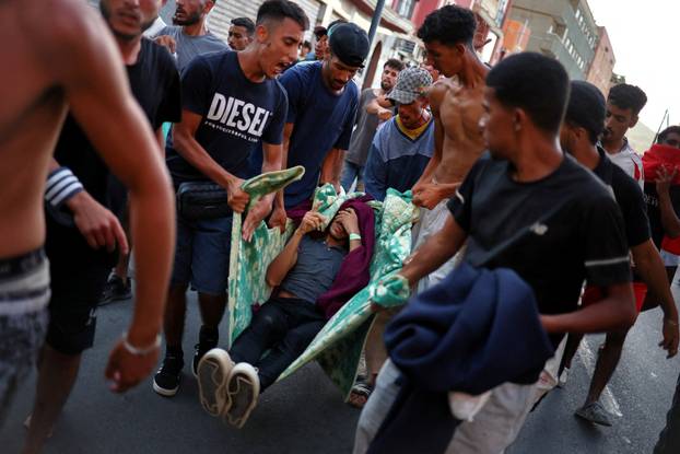 Mass crossings of migrants on foot and by sea from Morocco into Spanish territory, in Ceuta