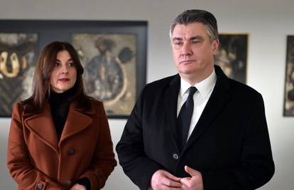 Sanja Musić Milanović očarala elegantnom kombinacijom, s predsjednikom je bila na izložbi