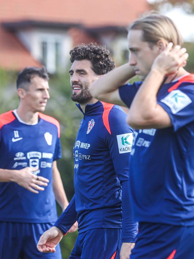 Zagreb: Hrvatska nogometna reprezentacija na treningu u Maksimiru
