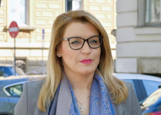Zagreb: Državna tajnica daja je izjavu medijima o sjednici Europskog parlamenta