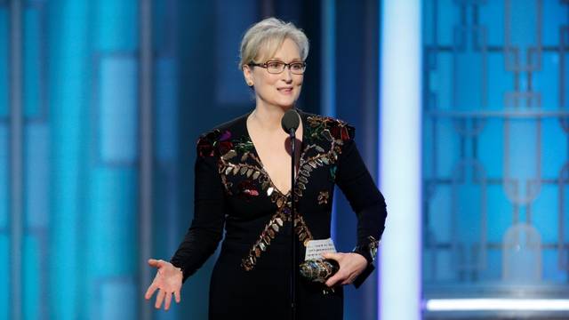 Actress Meryl Streep accepts the Cecil B. DeMille Award during the 74th Annual Golden Globe Awards show in Beverly Hills