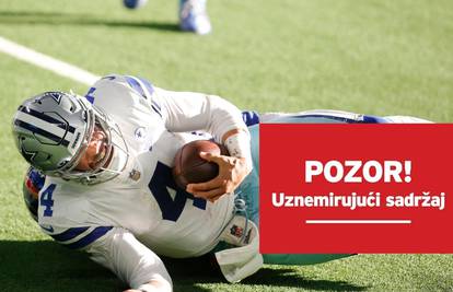 Užasan lom noge quarterbacka Dallasa! Plakao je na izlasku