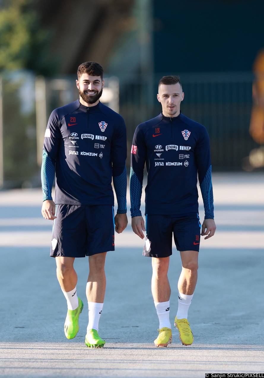 Zagreb: Hrvatska nogometna reprezentacija odradila trening na Maksimiru