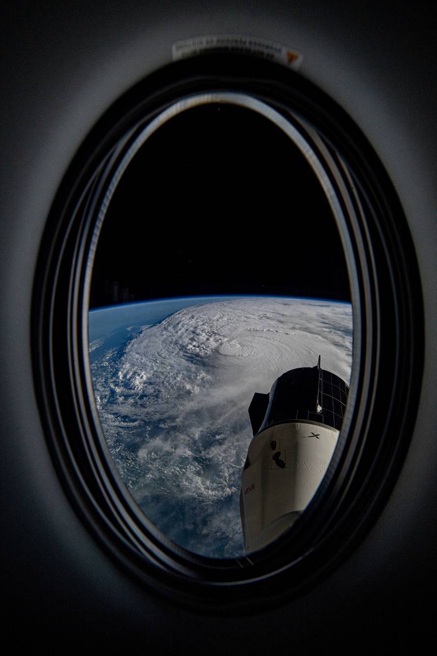 Hurricane Milton advances towards Florida in a view from the International Space Station