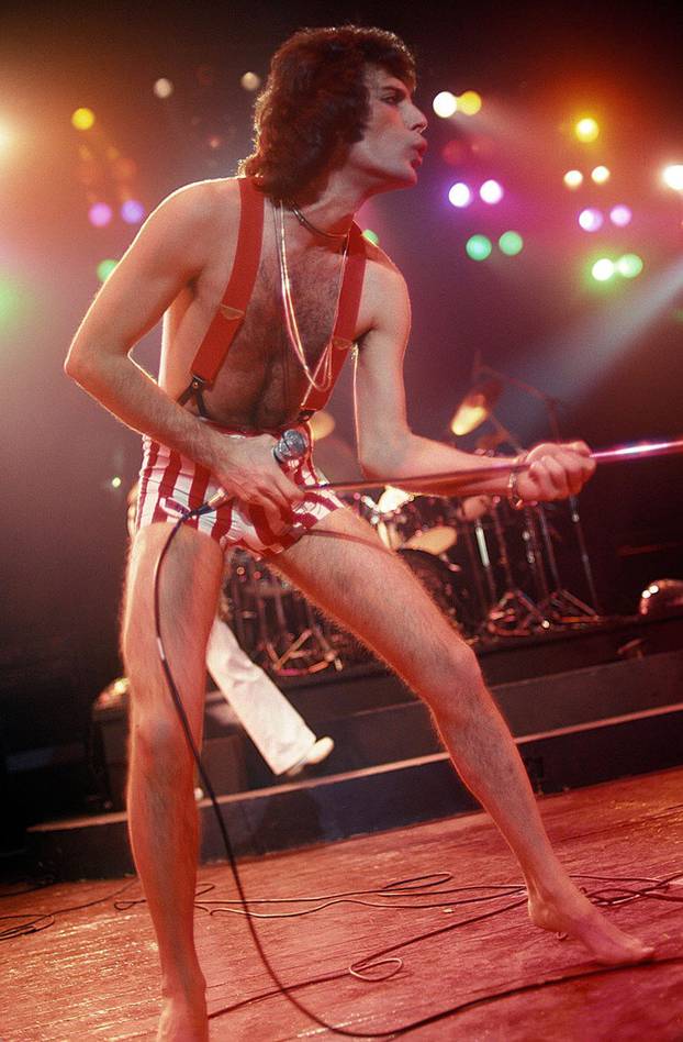 Freddie Mercury of the British Rock Band Queen
