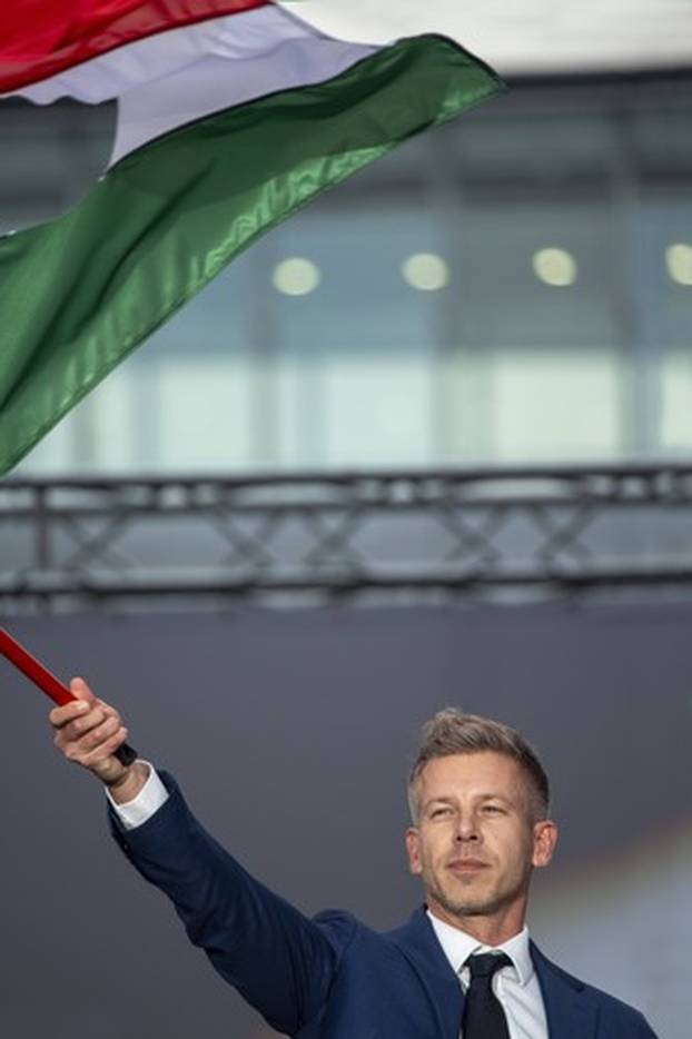 Peter Magyar s Tisza party/ 1956 commemoration, Budapest, Hungary UNGARN, 23.10.2024, Budapest II. Bezirk. P&Abreve;� *** Peter